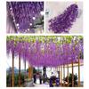 50Cm Artificial Wisteria Vine Hanging Flower Silk Floral Garland Wedding Home Ceiling Decoration Indoor Decorative Plastic Plant