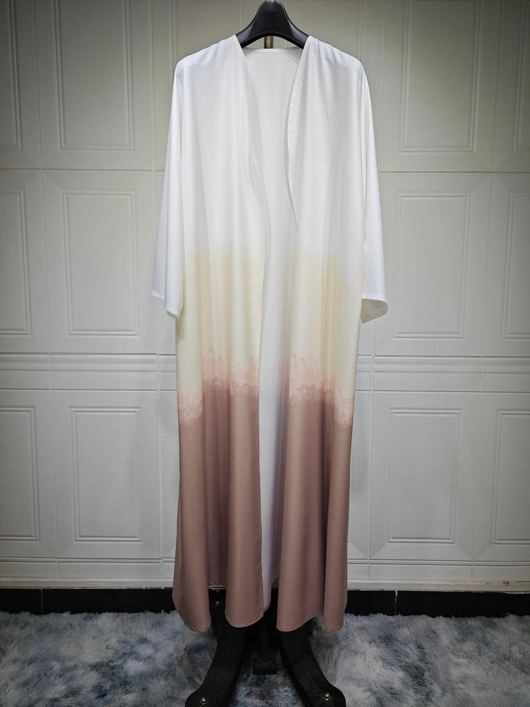 MQ100 Tie-dye Abaya Cloak: Summer European & American Trend Cardigan Dress