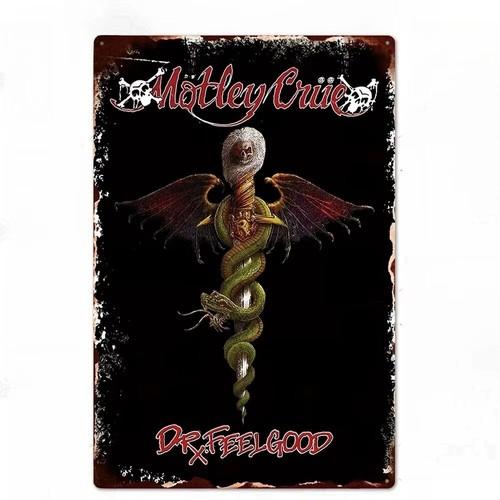 

Mötley Crüe Dr Feelgood Metal Tin Sign Rock Band Man Cave Wall Art Decor aluminum aluminum 20x30cm