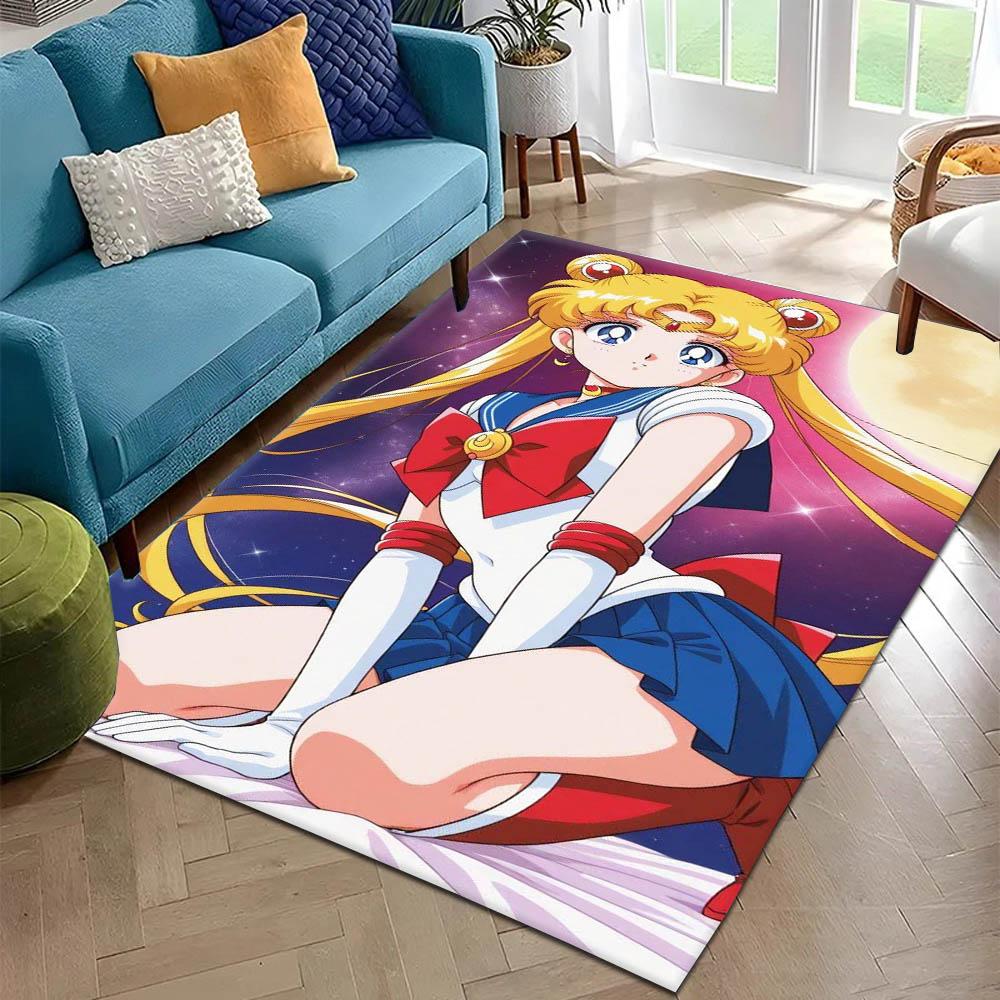 3D S-Sailor M-Moon Movie Anime Hot Carpet Rug for Art Living Room Decor Sofa Home Bedroom Gifts Fans Area Rug Non-slip Floor Mat