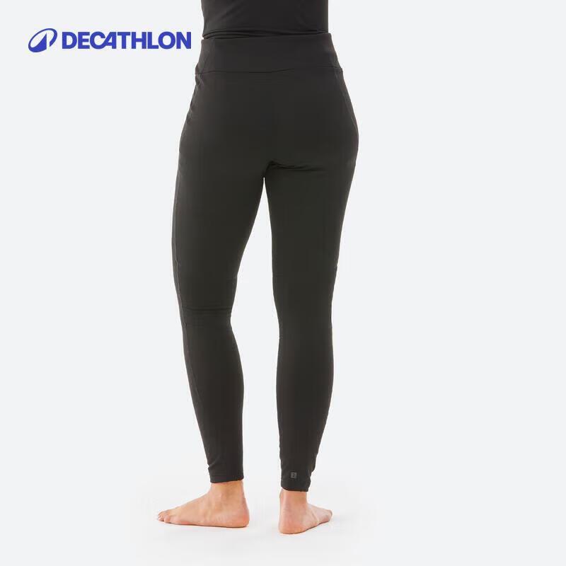 Decathlon OVW1 Damskie Legginsy Termiczne z Polarowym Wnętrzem