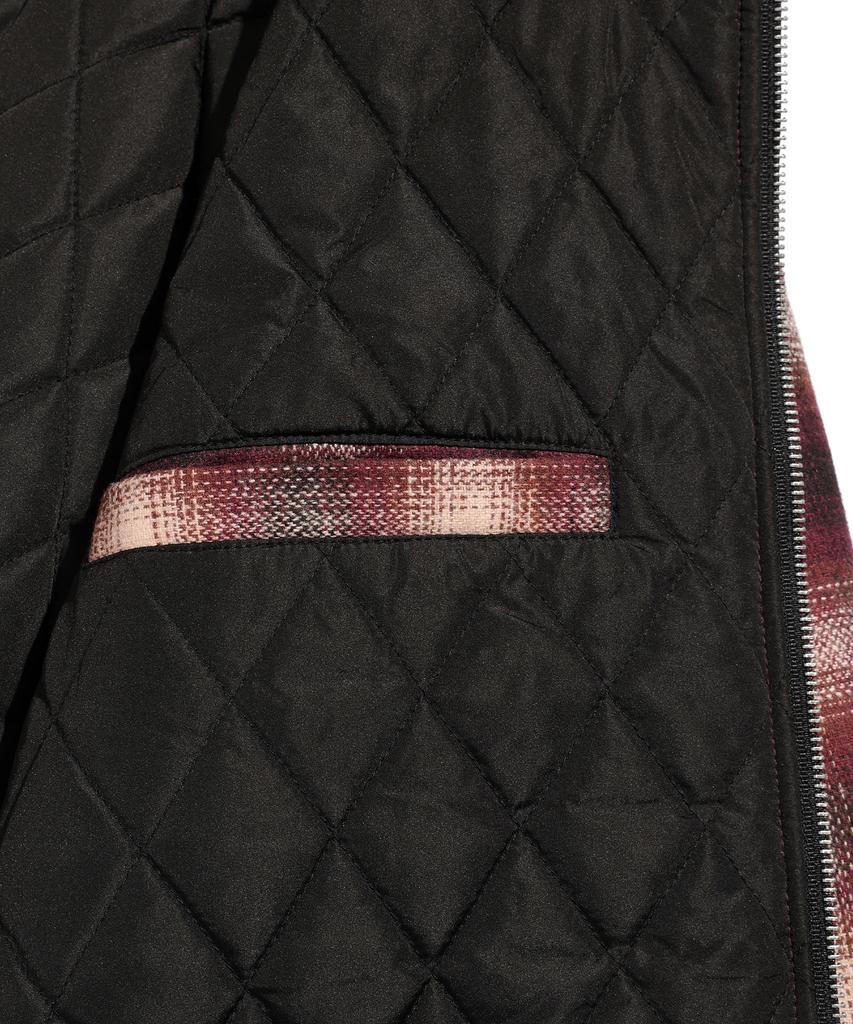 Istkunst Plaid Flannel Zip Jacket_Red(Ik2Dfmb908A)