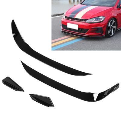 4PCS Front Bumper Aero Kits Canards Wing UV Resistant Replacement for MK7.5 GTD 20172020