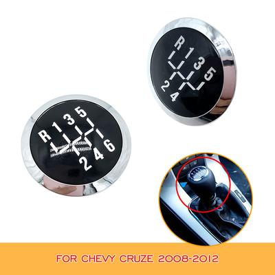 5/6 Gang Schaltknauf Kappe Abdeckung Emblem für Chevrolet Chevy Cruze 2008-2012 Auto Styling Zubehör Hebel Stick Stift