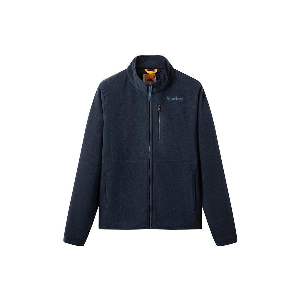 Timberland Fleece Logo Sweatshirt with Pockets 'Navy' Men's A69KN-433