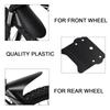 Mudguard Set, Front and Rr Tire Mudguards with Cable Ties, for Most  s Black Plastic