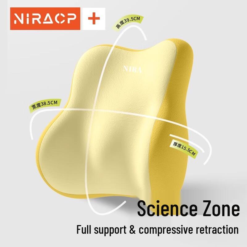 Ergonomic Memory Foam Lumbar Support Pillow for Office Chair