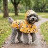 Bee Shaped Pet Rain Poncho Reflective Strips Reflective Dog Raincoat Dog Raincoat  Dog Outdoor Wear