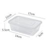 Disposable Plastic Rectangular Food Container with Lid