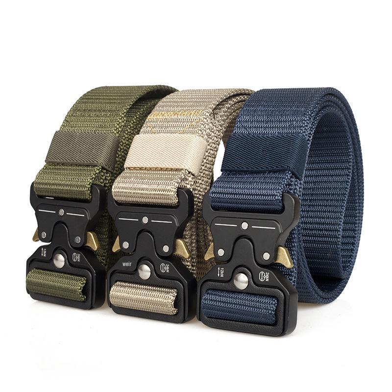 Cobra Tactical Nylon & Leather Men's Belt - Versatile Canvas Trouser Accessory