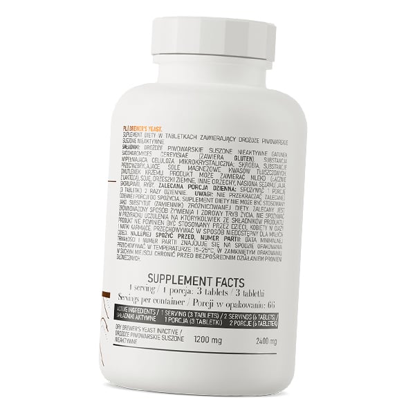 Pivovarské kvasnice tablety, Brewer's Yeast, Ostrovit 200 tab (72250023)