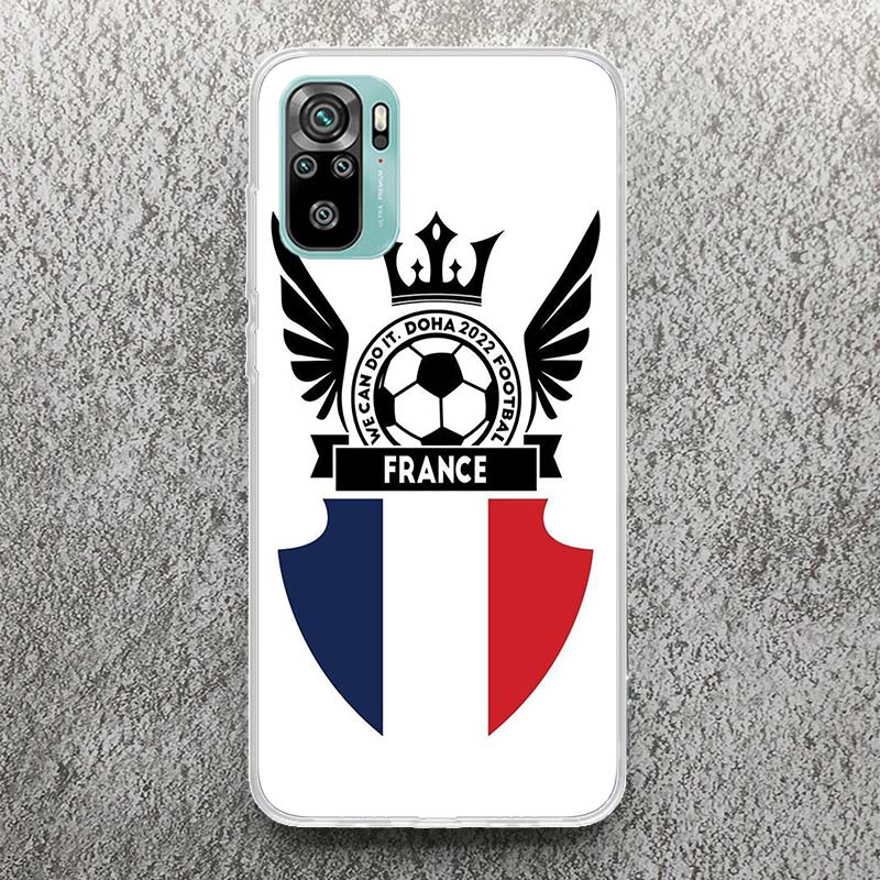 France Flag Print Soft Case for Xiaomi Redmi Note 14 13 12S 11S Phone Shell 10 Pro Plus 11E 11T 12 11 10S 5G Cover Soft Case for