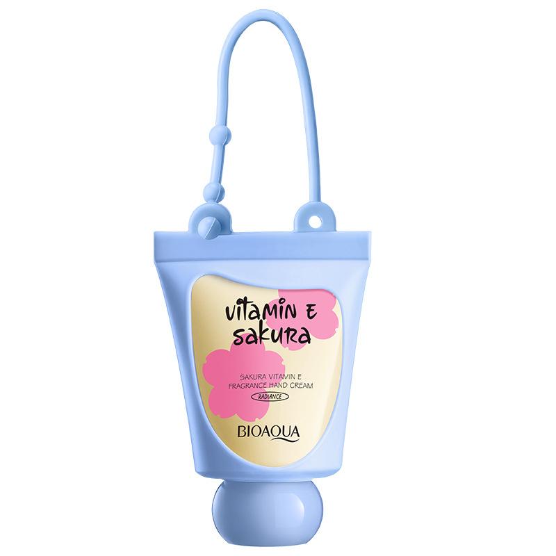 SADOER Portable Mini Hand Cream, Moisturizing Fruit & Plant Extract Hand Lotions with Hanging Keychain Strap, Deep Nourishing Hand Care