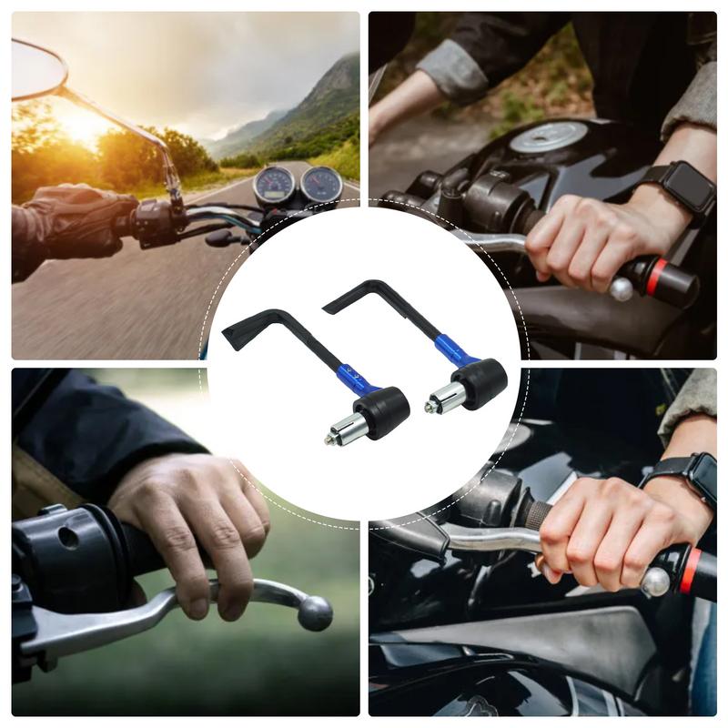 Handlebar Lever Guard 2pcs Clutch Lever Protector Guards Aluminum Clutch Brake End Handguards Brake Protector For Motorbike