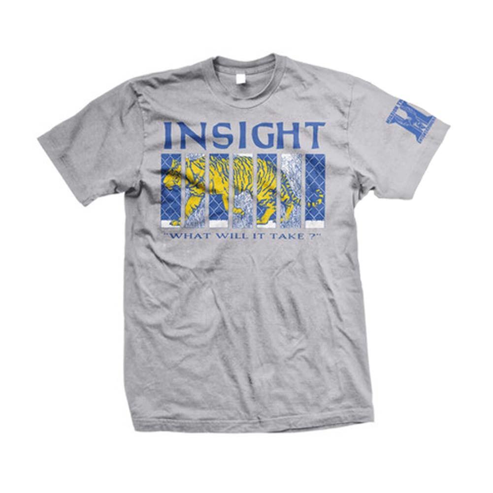 Men s Insight End The Cruelty (Athletic Heather) T-shirt Small Athletic Heather 4XL