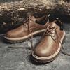 Men's Spring Shoes British Work Shoes Trend Single Shoes Casual Sneakers Men's Leather Shoes Men's Outdoor Low-top Shoes