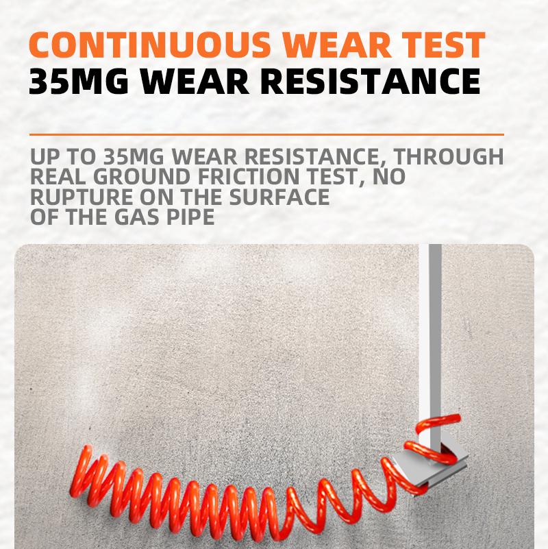 15M Polyurethane Recoil Air Hose With Air Fittings Connector, Lightweight PU Air Compressor Hose Pneumatic Spring Spiral Hose