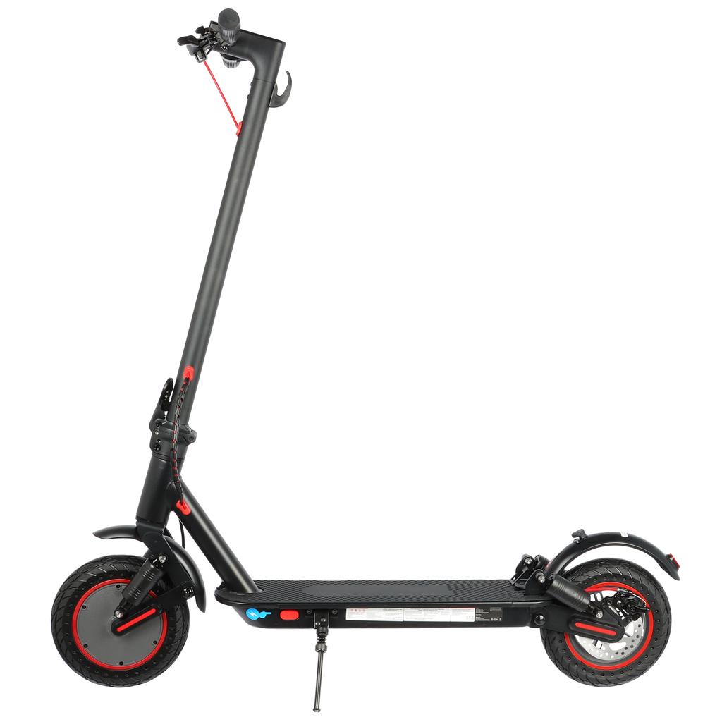 Electric Scooter Foldable AOVO 10" With APP 350W City Escooter Top Speed 25Km/h 10.4AH Max Range 25Km Load 120Kg Black T1 Pro