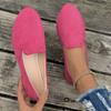 Women's Casual Flat Shoes – Korean Style Spring/Autumn New Shallow Opening Round Toe Suede Flat Large-Size Footwear