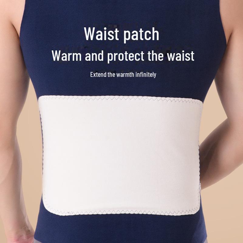 Men's Winter Velvet Thermal Vest - Thickened Base Layer with Warm Belly Patch