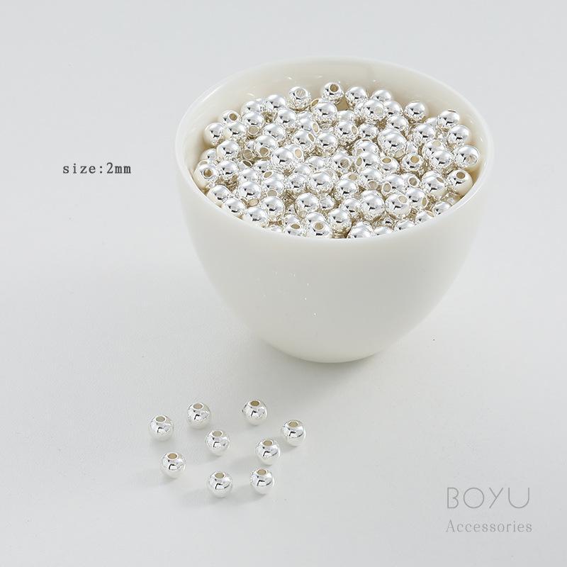 Gold Plated Ball Crimp End Beads Anti-Fade 100pcs Polished for DIY Custom Necklace Jewelry Making Beading Projects