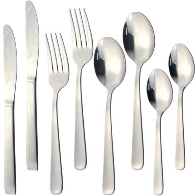 Nagao Tsubame Dinner Cutlery Set Stainless Steel 8 Piece Set for 2 People Dishwasher Safe Made In Japan Knife/Spoon/Fork/Teaspoon 18-0