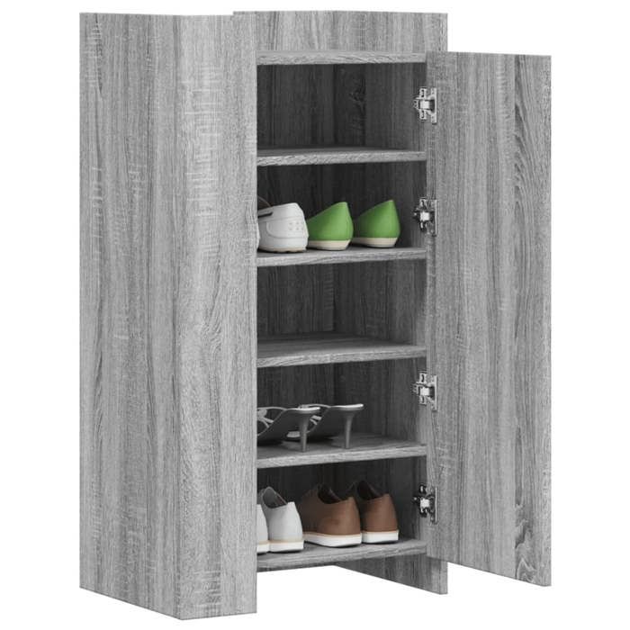 VidaXL Shoe Cabinet Sonoma Grey 52x37.5x100 Cm, Shoe Storage, Shoe Storage Cabinet, 848442