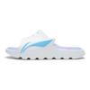 Sandales à une sangle Li Ning Lnbb Slide Silent Sandales pour femmes Blanc Bleu ABTS004-3