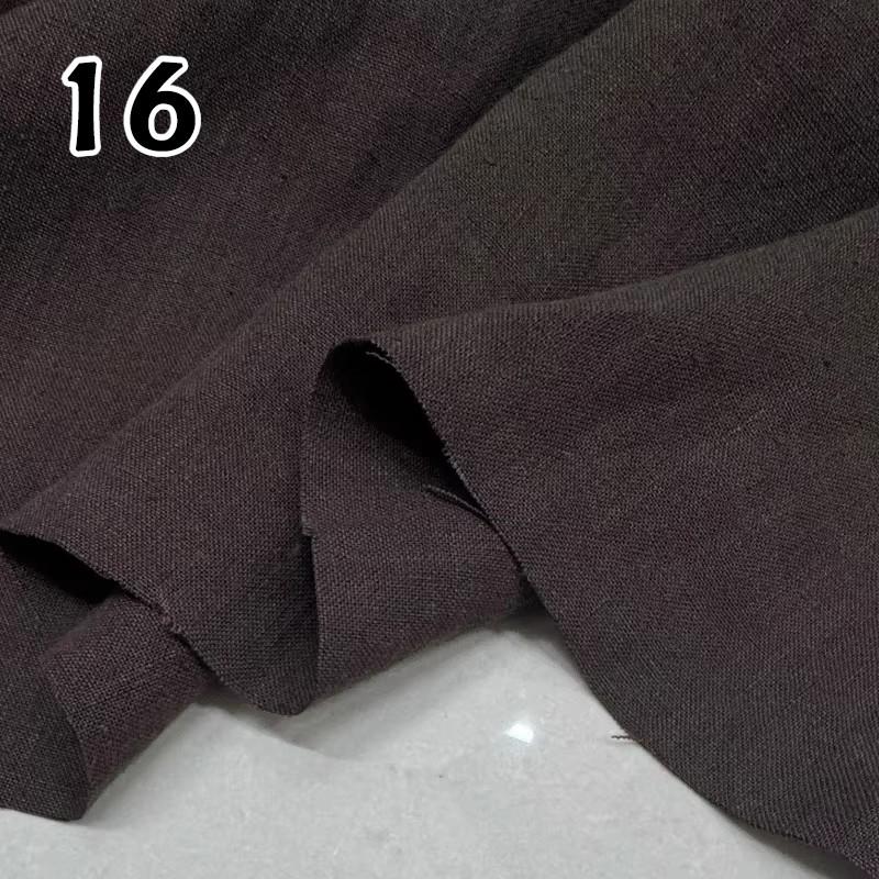 Linen and Ramie Hanfu Fabric Soft Breathable Against Skin Cloth Natural Yarn-dyed Dress Robe Hanfu Dress DIY Designer Wholesale
