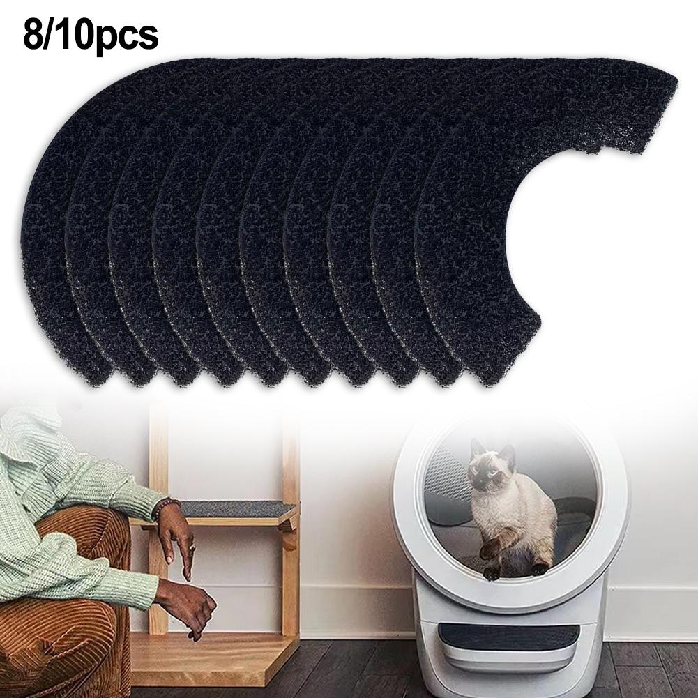 8PCS/10PCS Activated Carbon Filters For Litter Robot 4 Carbon Filter Deodorizing Cotton For Home Cleaning Tools Part