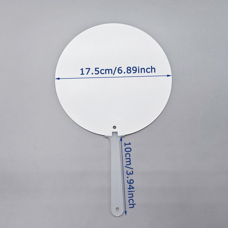 WTEMPO Heat Sublimation Handheld Blank Fans DIY Double-sided Painted Fans for Summer Outdoor Activity Party Decor Fans for Wedding Birthday Christmas