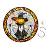Halloween Suncatcher Hanging Decoration Ghost Pumpkin Witch Black Cat Castle