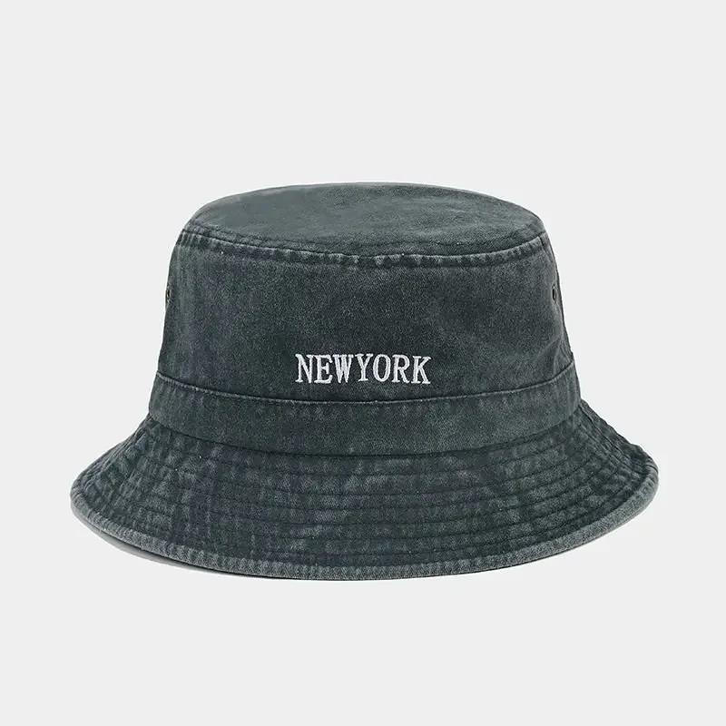 

Spring and Summer Cotton Letter Bucket Hat Fisherman Hat Outdoor Travel Sun Cap for Men and Women 85 армія зелений колір