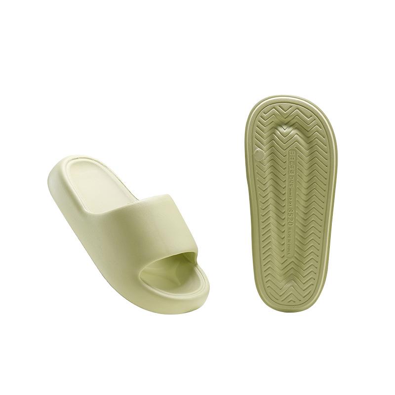 New Q Elastic Soft-bottom Slippers Summer New Home Slippers Home Bathroom Men's and Women's Thick Slippers