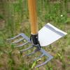 Yousheng 2-in-1 Weeding Rake Garden Hoe And Rake Heavy Duty Hand Weeder Gardening Hoe for Weeding Soil Loosening Landscaping