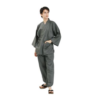 Ookini Stretch Baumwollmischung Japanisch Modern Bewegungsfreundlich Blau Grau Herren Samue, (Marineblau, Braun, Grau), Dehnbar, Loungewear, Arbeitskleidung, Stil, In, (M)