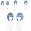 Puella Magi Madoka Magic Sayaka Miki Blue Cosplay Wig High Heat Resistant Fiber