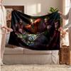 Joker Printed Flannel Blanket, Skin Friendly Warm Throw for Indoor Couch Bed Daily Use