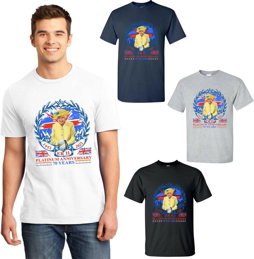 Queen Elizabeth Platinum Jubilee Anniversary (19522022) Tshirt Unisex Tee Tops S
