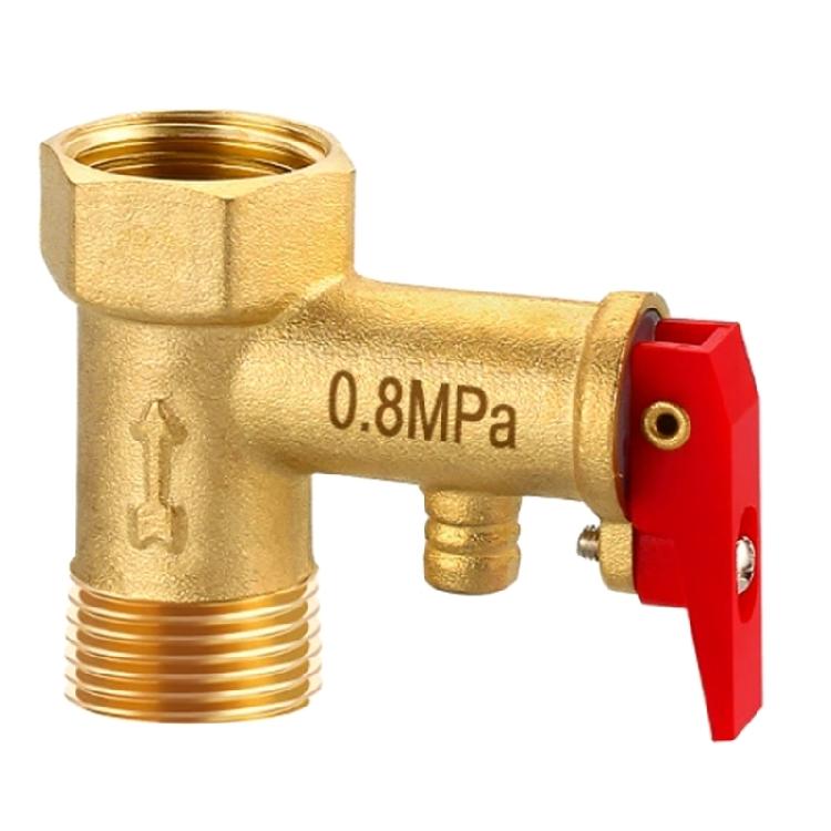 Brass Pressure Reducing Relief Valves Electric Water Heater Safety Valves for Water Heaters Systems Replacement Part