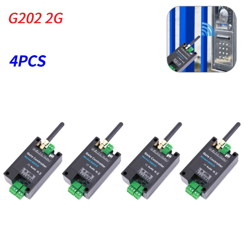1-5pcs GSM 2G 4G LTE Gate Opener Controller G202 G201 SMS Remote Control Relay Switch Wireless Door Opener 850/900/1800/1900MHz