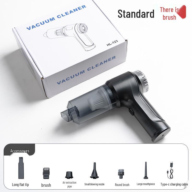

Wireless Handheld Car Vacuum Cleaner with Two-Speed Brushless Motor, Dual-Use Suction & Blow for Home and Car.