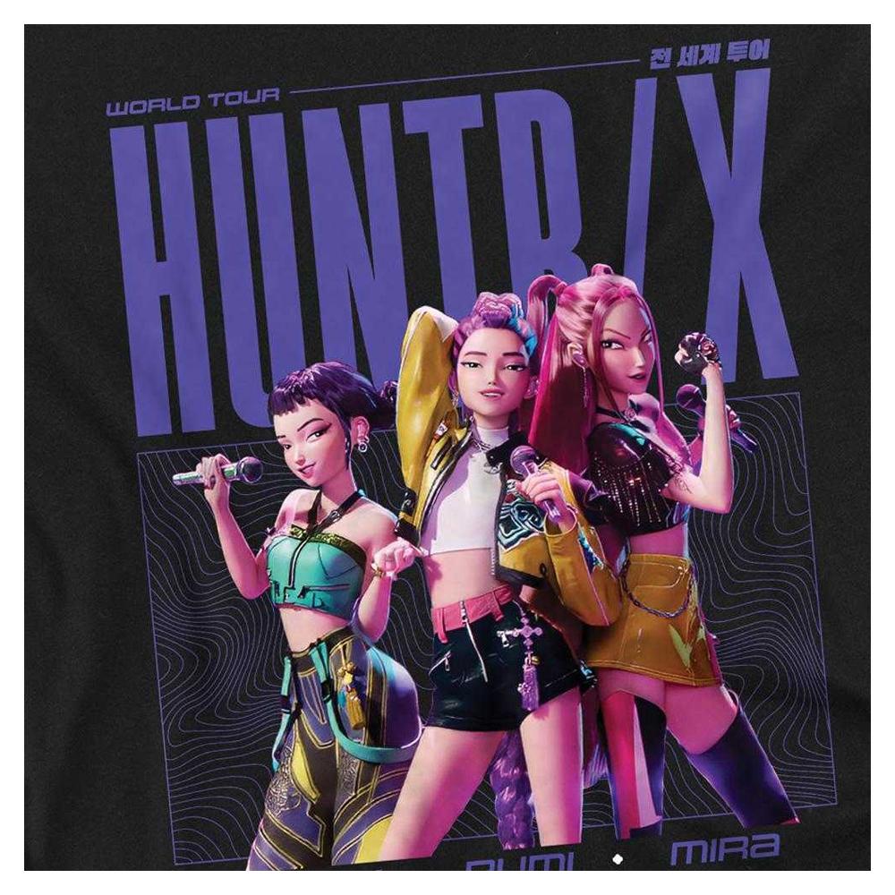 K-Pop Demon Hunters Unisex Adult Huntrix Honmoon World Tour Poster Long-Sleeved T-Shirt