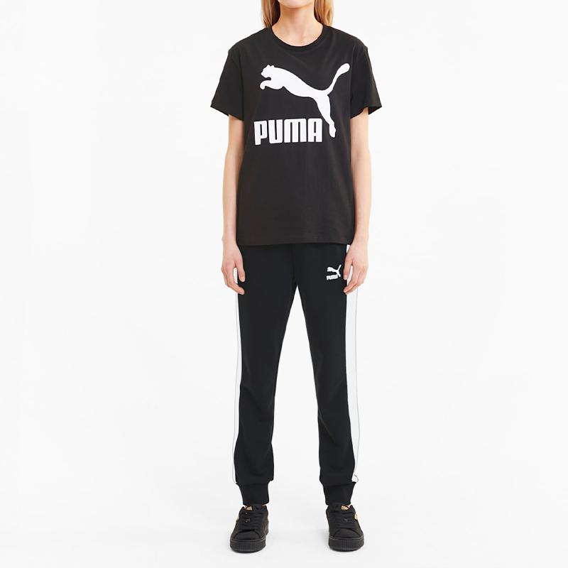 Puma Drawstring Casual Pants Women bottoms Black 599145-01