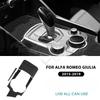 Real Soft Carbon Fiber For Alfa Romeo Giulia 2015 2016 2017 2018 2019 Alfa Romeo Stelvio 17-19 Gear Shift Outer Panel Sticker