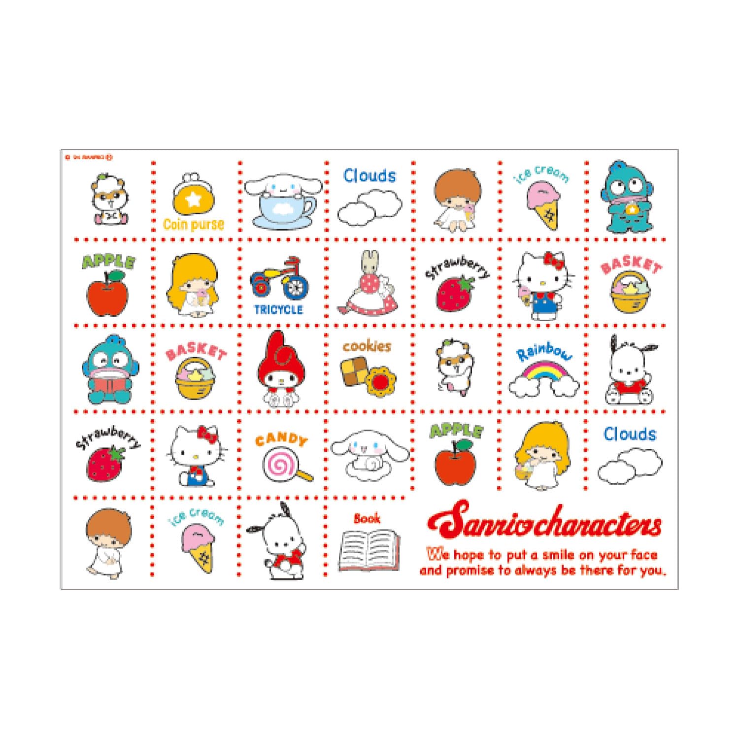 Наклейка-плакат Sanrio Все [Маленькая планета]