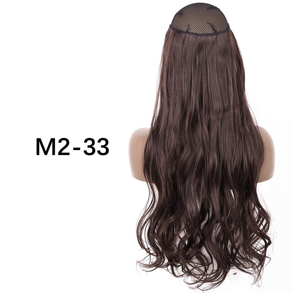 MERISIHAIR Clip-less Synthetic Hair Extensions Invisible Line Hairpiece 16 22 32 Inches Natural Black Brown Blonde for Women