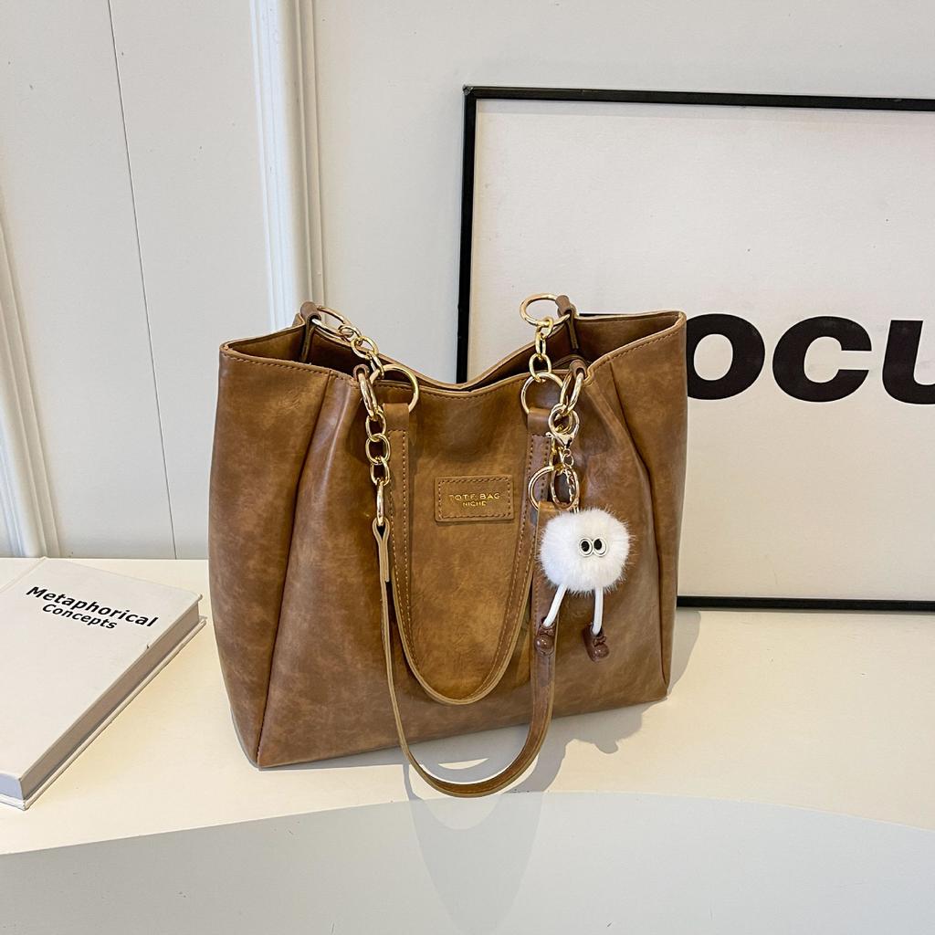 Wholesale large-capacity tote bag women's 2025 new messenger bag college student class commuter bag shoulder tote bag