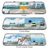 10 Inch Streaming Media Driving Recorder, Rearview Mirror, Three Lens WiFi High-definition with Reverse Rearview Touch Screen