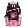 Katseye K-Pop Girl Group Print Backpack Color Block Large Capacity School Bag 60627